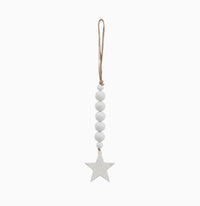 beads with white star